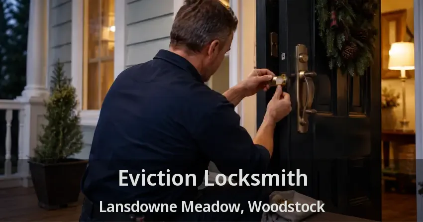 Eviction Locksmith Lansdowne Meadow, Woodstock - ON