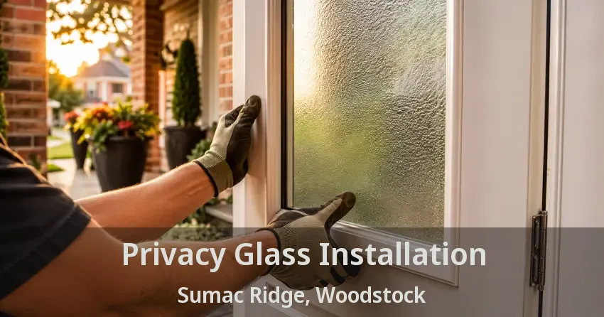 Privacy Glass Installation Sumac Ridge, Woodstock - ON