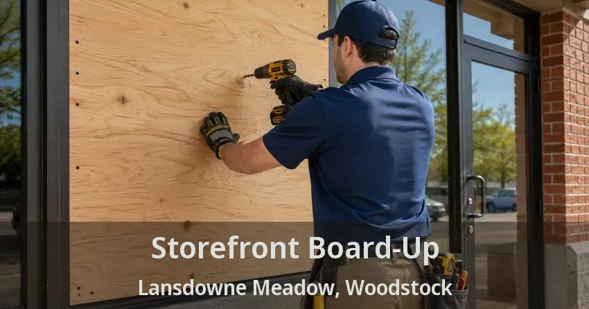 Storefront Board-Up Lansdowne Meadow, Woodstock - ON