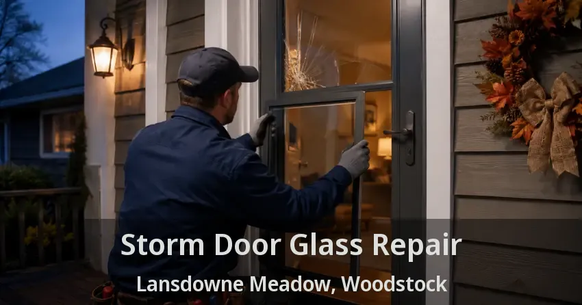 Storm Door Glass Repair Lansdowne Meadow, Woodstock - ON
