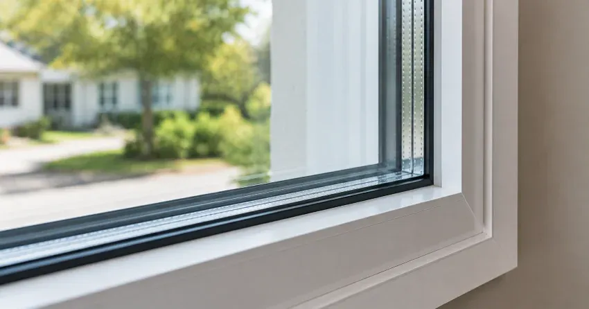 technician replacing window weatherstripping in Sumac Ridge, Woodstock home